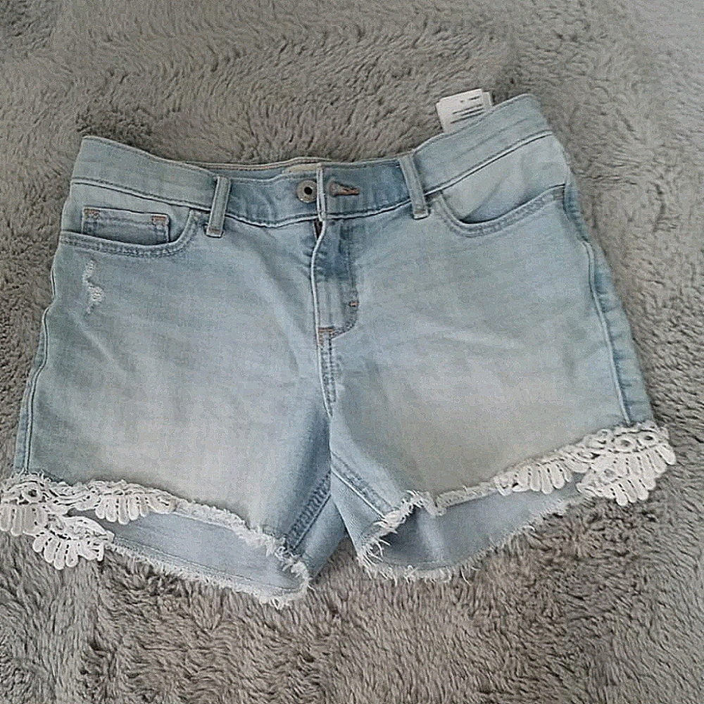 Girl's Abercrombie Light Blue Jean Shorts